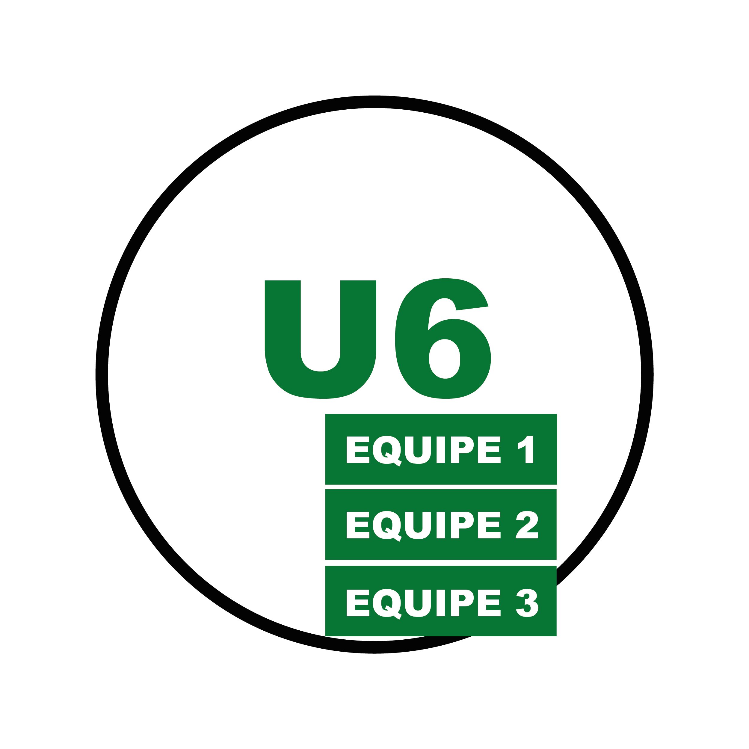 Catégorie U6 - 3 équipes